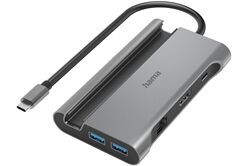 Hama USB-C-Hub 7 Ports (grau) USB-Hub