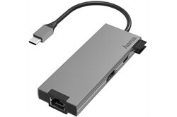 Hama USB-C-Multiport-Adapter 5 Ports (grau) USB Adapter