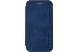 Commander Curve Book Case Deluxe für S25 Ultra Elegant Blue (blau) Handy-Klapptasche