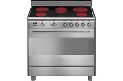 Smeg SCD91CMX9 (edelstahl) Elektroherd mit Glaskeramikfeld