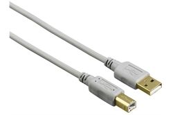 Hama USB Kabel A-St./B-St. (1.5m) (grau) USB-Kabel