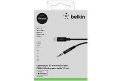 BELKIN MixIT Lightning > 3,5 Kabel (1,8m) (schwarz) Lightning-Datenkabel