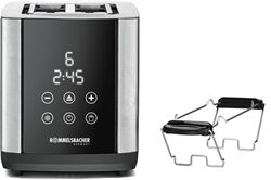 Rommelsbacher TO850 B-Ware (edelstahl/schwarz) Kompakt-Toaster