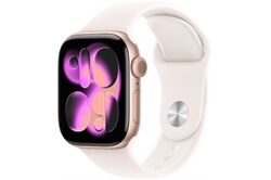 Apple Watch Series 11 (42mm) GPS S/M (roségold/blassrosa) Smartwatch