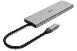 Hama USB-C-Hub 4 Ports (grau) USB-Hub