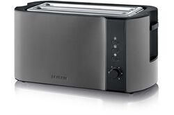 Severin AT 9341 (schwarz/edelstahl) Langschlitz-Toaster