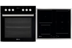 Bauknecht HEKO FH8 PO (schwarz + edelstah) Herdset mit Induktionskochfeld