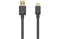 Hama USB-A > USB-C Kabel (0,75m) (schwarz) USB-Adapterkabel