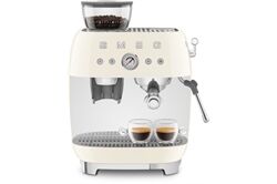 Smeg EGF03CREU Set inkl. Knockbox & Tamping Matte (creme) Siebträgermaschine