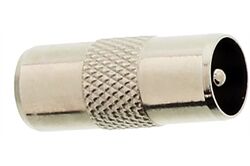 Hama Antennen-Adapter (silber) Koax-Stecker