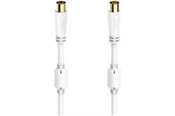 Hama Antennen-Kabel 100 dB (5m) 00205248 (weiß) Antennenkabel