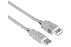 Hama USB-2.0 Verlängerungskabel (1,5m) (grau) Verbindungskabel