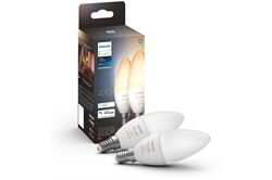 hue Wh. Amb. 5.2W B39 E14 2er Set LED-Kerze
