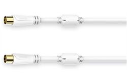 Hama Antennen-Kabel 100 dB (10m) (weiß) Antennenkabel