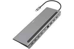 Hama 10 Port USB-C-Docking-Station (grau) Dockingstation