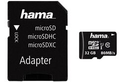 Hama microSDHC 32GB Class 10 + Adapter 00124139 Speicherkarte