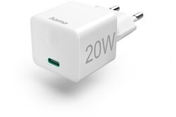 Hama Mini-Schnellladegerät USB-C (20W) (weiß) Ladegerät