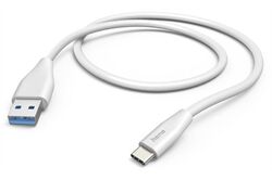 Hama Ladekabel USB-A>USB-C (1,5m) 00201596 (weiß) USB-C-Kabel
