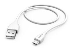 Hama Ladekabel USB-A>Micro-USB (1,5m) (weiß) USB Kabel