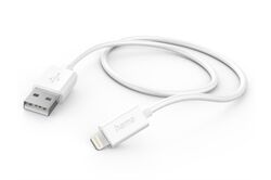 Hama USB > Lightning Kabel (1m) (weiß) Lightning-Datenkabel