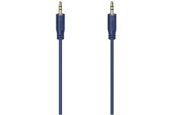 Hama Audio-Kabel Flexi-Slim (0,75m) (blau) Klinkenkabel