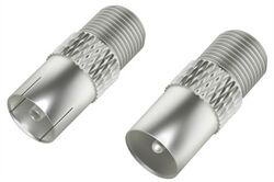 Hama SAT-Adapter-Set F-Kupplung>Koax-Stecker Sat-Stecker