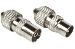 Hama Koax-Set Stecker/Kupplung 00205211 Koaxial-Stecker