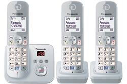 Panasonic KX-TG6823GS Schnurlostelefon mit Anrufbeantworter