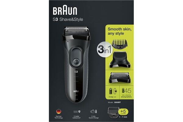 Braun 3000 BT Series 3 3in1